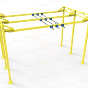 Транспортная система для порошковой покраски ТС01. 3D-модель