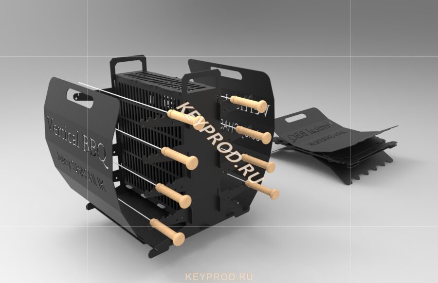 Вертикальный мангал 3D-модель